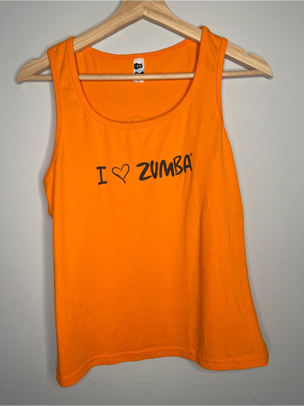 Zumba Fitness Women’s Orange Tank Top - I ♥ Zumba Fitness X-Large xl